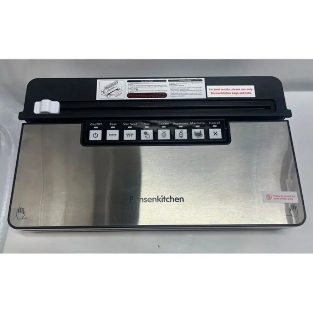 Bonsenkitchen VS3201 Silver Black‎ Stainless Steel Food Vacuum Sealer Machine